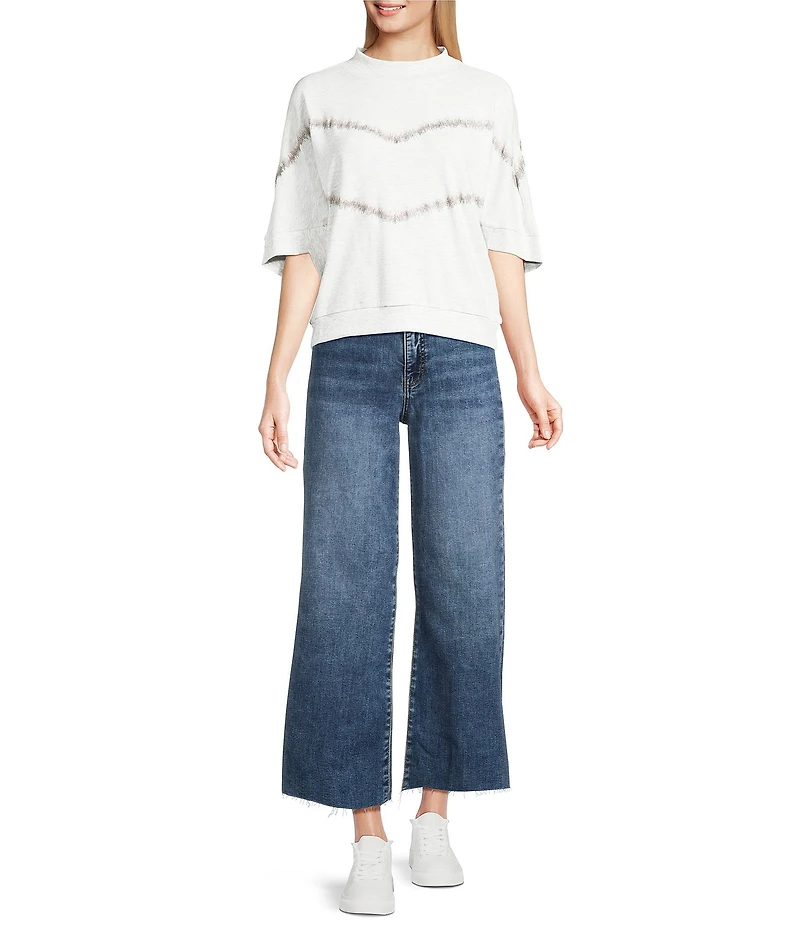 KUT from the Kloth Meg Stretch Denim High Rise Wide Leg Jeans