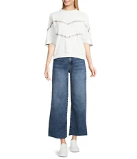 KUT from the Kloth Meg Stretch Denim High Rise Wide Leg Jeans