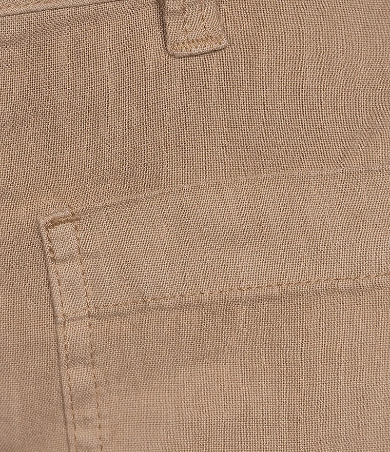 KUT from the Kloth Meg Stretch Linen Blend High Rise Wide Leg Pants