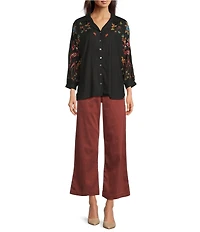 KUT from the Kloth Meg Twill High Rise Wide Leg Jeans