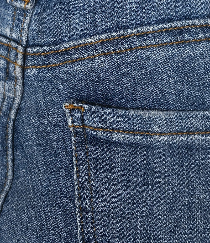 KUT from the Kloth Petite Size Amy Staight Leg Fray Cuff Hem Crop Jeans