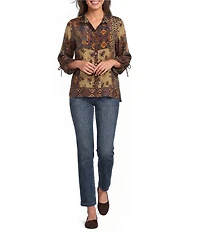 KUT From The Kloth Petite Size Blair Straight Leg Ankle Jean