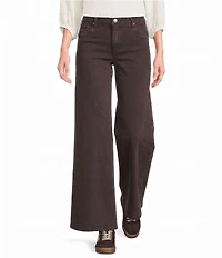 KUT From The Kloth Petite Size Denim High Rise Wide Leg Ankle Pants