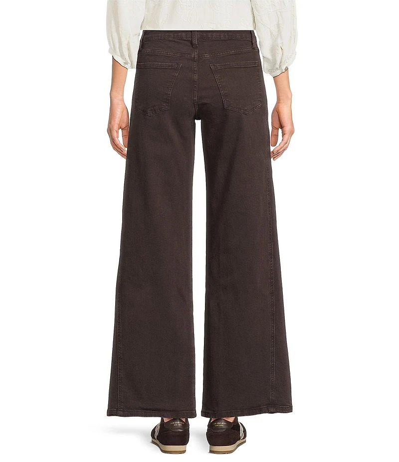 KUT From The Kloth Petite Size Denim High Rise Wide Leg Ankle Pants