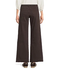 KUT From The Kloth Petite Size Denim High Rise Wide Leg Ankle Pants