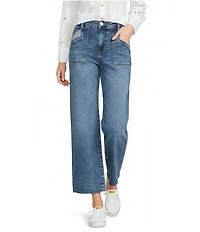 KUT from the Kloth Petite Size High Rise 5-Pocket Wide Leg Jeans