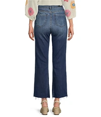 KUT from the Kloth Petite Size Kelsey High Rise Flare-Inset Leg Fab Ab Technology Stretch Denim Jeans