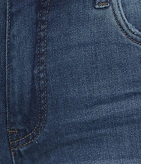 KUT from the Kloth Petite Size Kelsey High Rise Flare-Inset Leg Fab Ab Technology Stretch Denim Jeans