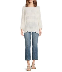 KUT from the Kloth Petite Size Kelsey High Rise Front Seam Ankle Flare Jeans