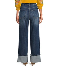 KUT from the Kloth Petite Size Stretch Denim Sienna High Rise Straight Leg Jeans