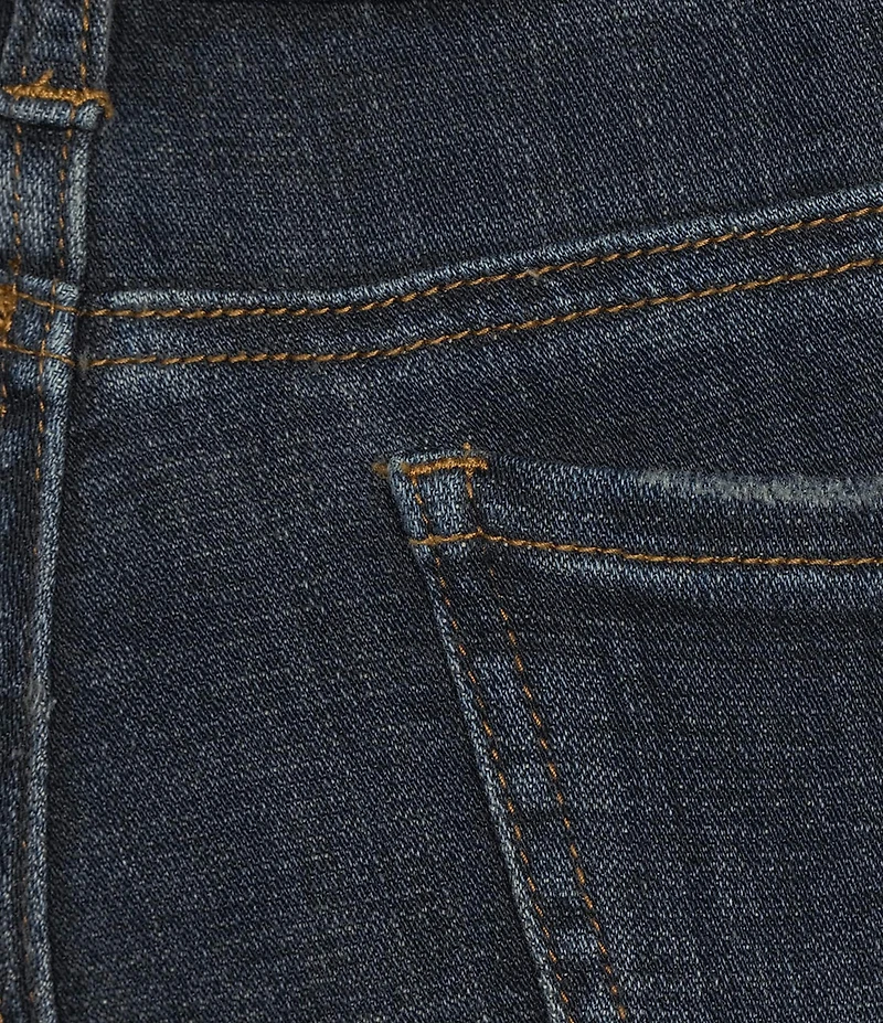 KUT from the Kloth Plus Size Amy Stretch Denim High Rise Straight Leg Double Button Cropped Jeans