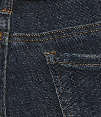 KUT from the Kloth Plus Size Amy Stretch Denim High Rise Straight Leg Double Button Cropped Jeans