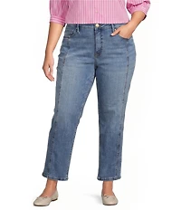 Kut From The Kloth Plus Size Blair High Rise Seaming Side Panel Detail Ankle Jeans