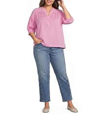 Kut From The Kloth Plus Size Blair High Rise Seaming Side Panel Detail Ankle Jeans