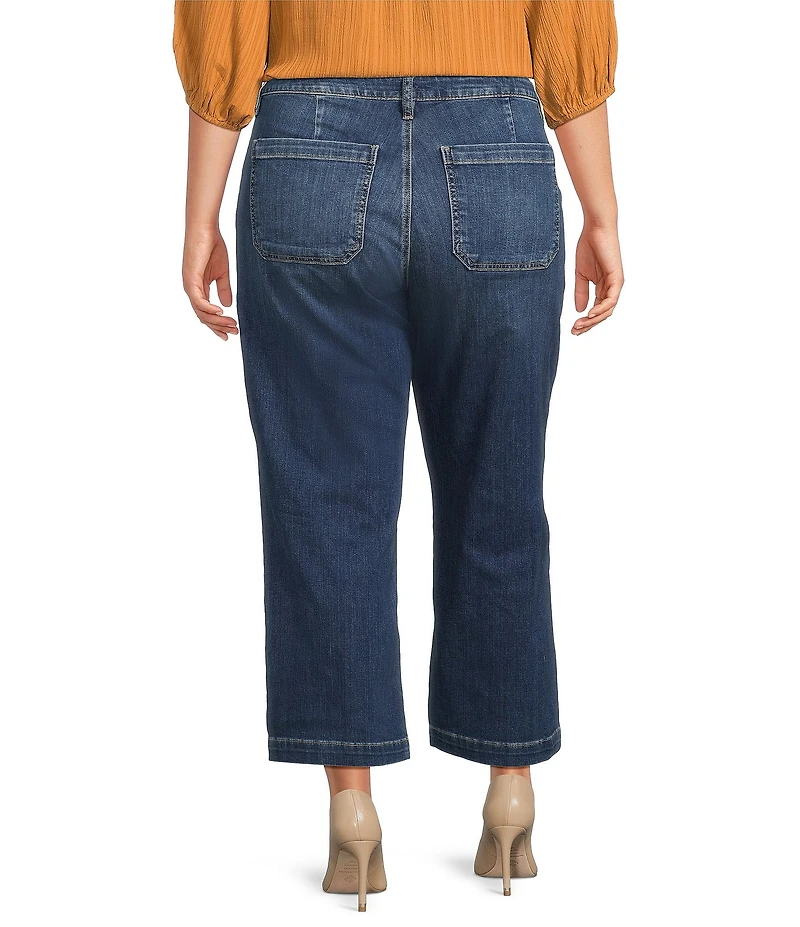 KUT from the Kloth Plus Size Charlotte Denim High Rise Wide Leg Wide Hem Jeans