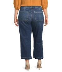 KUT from the Kloth Plus Size Charlotte Denim High Rise Wide Leg Wide Hem Jeans