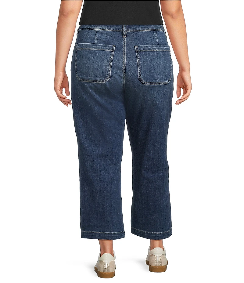 KUT from the Kloth Plus Size Charlotte Denim High Rise Wide Leg Wide Hem Jeans