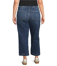 KUT from the Kloth Plus Size Charlotte Denim High Rise Wide Leg Wide Hem Jeans