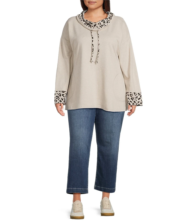 KUT from the Kloth Plus Size Charlotte Denim High Rise Wide Leg Wide Hem Jeans