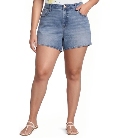 KUT from the Kloth Plus Size Jane Stretch Denim High Rise Shorts