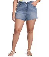 KUT from the Kloth Plus Size Jane Stretch Denim High Rise Shorts