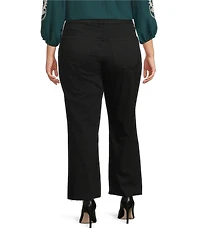 KUT from the Kloth Plus Size Meg High Rise Wide leg Raw Hem Jeans