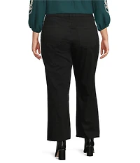 KUT from the Kloth Plus Size Meg High Rise Wide leg Raw Hem Jeans