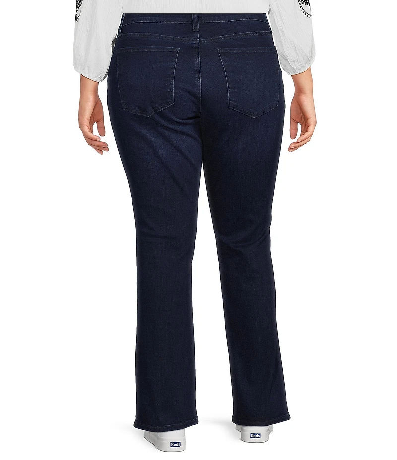 KUT from the Kloth Plus Size Natalie Mid Rise Slim Bootcut Jeans