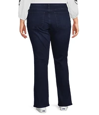 KUT from the Kloth Plus Size Natalie Mid Rise Slim Bootcut Jeans