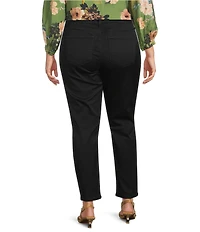 KUT from the Kloth Plus Size Reese High Rise Tapered Ankle Jeans