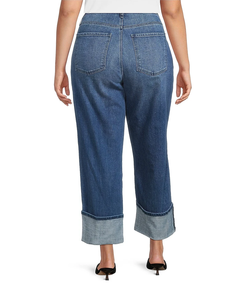 KUT from the Kloth Plus Size Siena High Rise Rolled Cuff Jeans