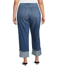 KUT from the Kloth Plus Size Siena High Rise Rolled Cuff Jeans