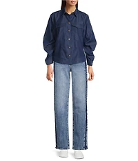 KUT from the Kloth Sienna Stretch Denim High Rise Straight Leg Jeans