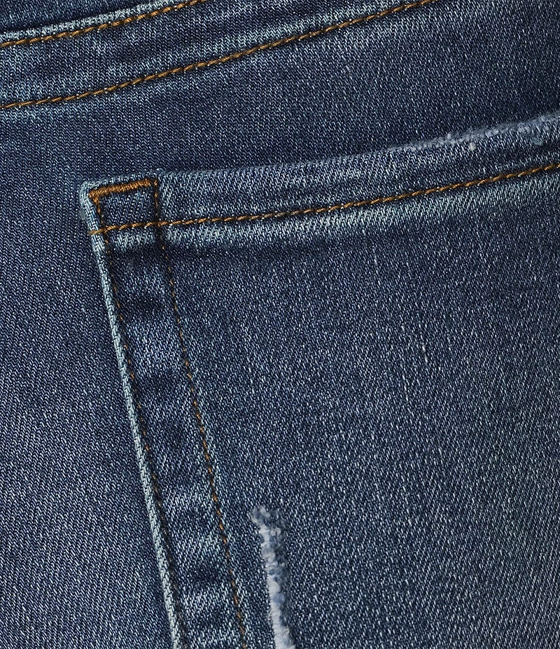 KUT from the Kloth Stevie High Rise Straight Leg Exposed Button Fly Denim Jeans