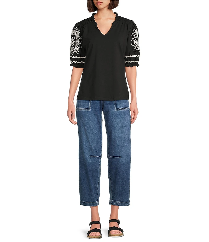 KUT from the Kloth Stretch Denim Ashton High Rise Barrel Jeans