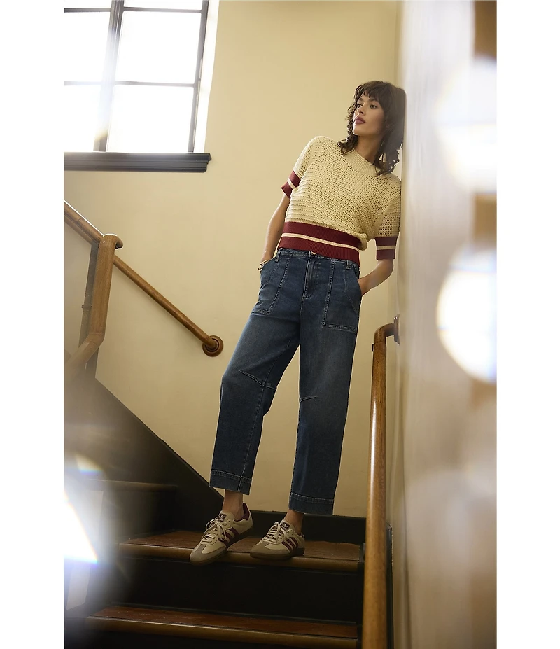 KUT from the Kloth Stretch Denim Ashton High Rise Barrel Jeans