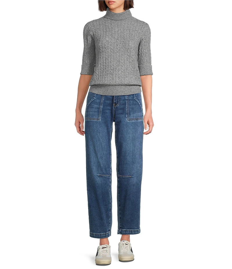 KUT from the Kloth Stretch Denim Ashton High Rise Barrel Jeans