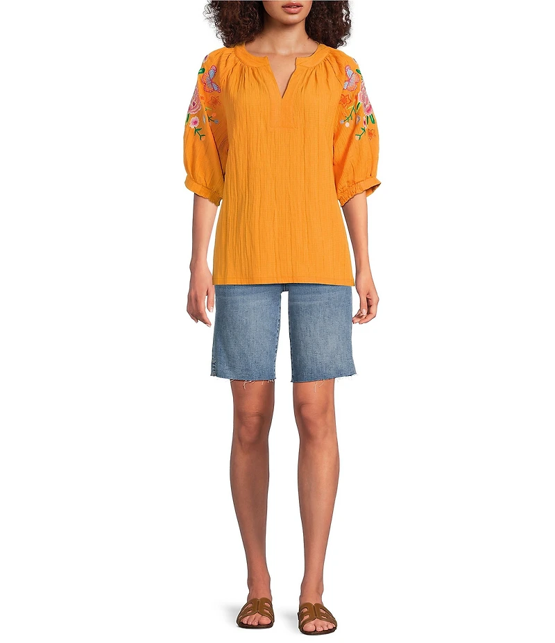 KUT from the Kloth Stretch Denim High Rise Bermuda Shorts