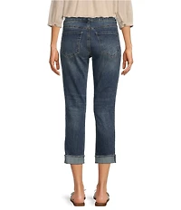 KUT from the Kloth Stretch Denim High Rise Cropped Straight Leg Jeans
