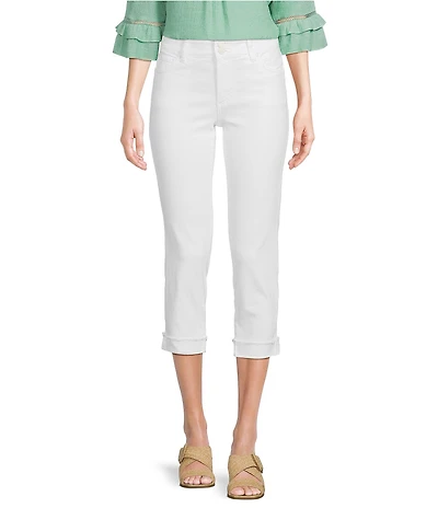 KUT from the Kloth Stretch Denim High Rise Cropped Straight Leg Jeans