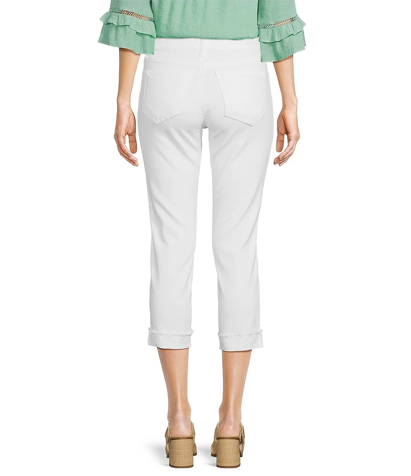 KUT from the Kloth Stretch Denim High Rise Cropped Straight Leg Jeans