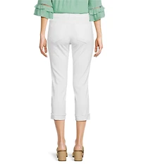 KUT from the Kloth Stretch Denim High Rise Cropped Straight Leg Jeans