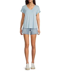 KUT from the Kloth Taylor High Rise Stretch Denim Shorts