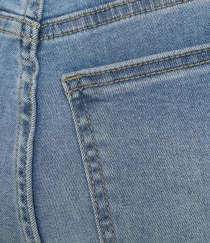 KUT from the Kloth Woven Denim High-Rise Wide Leg Full Jeans