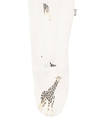 Kyte BABY Baby Boys Bamboo Giraffe Print Zip Front Footie