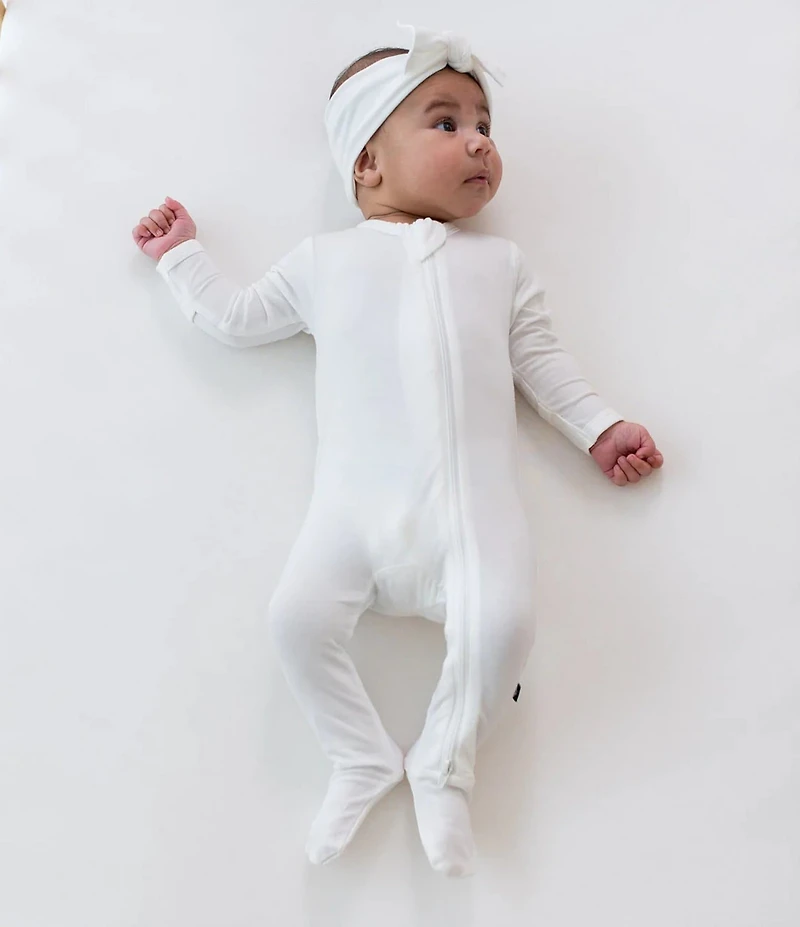 Kyte BABY Baby Boys Bamboo Zip Front Footie