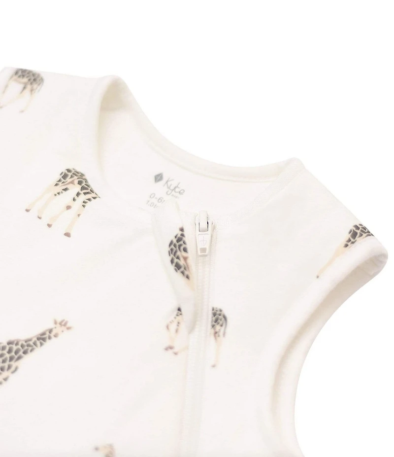Kyte BABY Baby Boys Bamboo Giraffe Print Sleep Bag 1.0