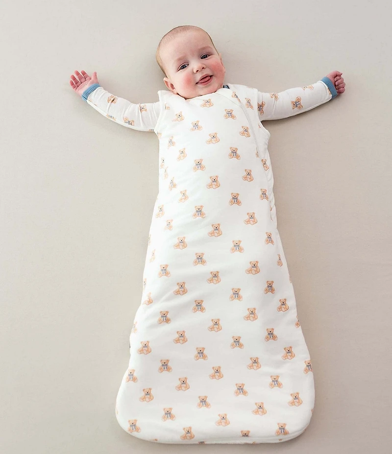 Kyte BABY Baby Boys Bamboo Teddy Bear Print Sleep Bag 1.0