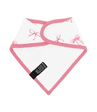 Kyte BABY Baby Girls Bamboo Bow Print Bandana Bib
