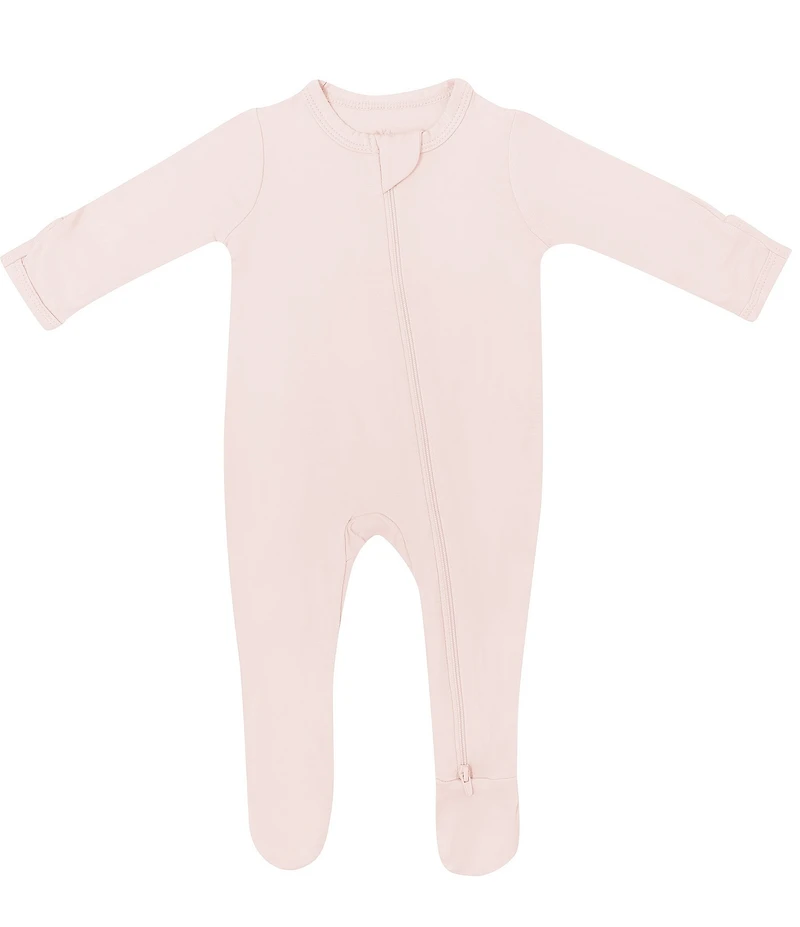 Kyte BABY Baby Girls Bamboo Zip Front Footie